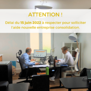 Aide “coûts fixes consolidation” et aide “nouvelle entreprise consolidation”